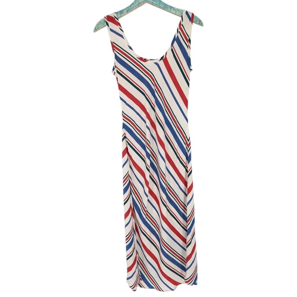 Emerson Fry Womens Striped Midi Dress Small - Picture 3 of 4